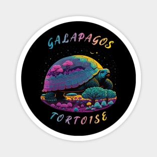 Galapagos Tortoise In Galapagos, With Trees, Creative Magnet